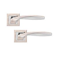 Ручки на розеті MVM Z-1325 (T7-E8) SN/CP матовий нікель/полірований хром